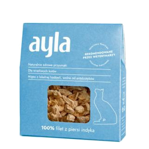 AYLA Filet z piersi indyka – przysmak dla kota 28g