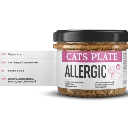 Cats Plate Vet Allergic 180g - zdjęcie 1