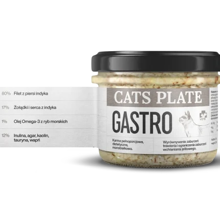 Cats Plate Vet Gastro 180g - zdjęcie 1