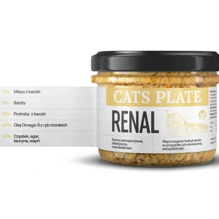 Cats Plate Vet Renal z kaczką 180g - zdjęcie 1