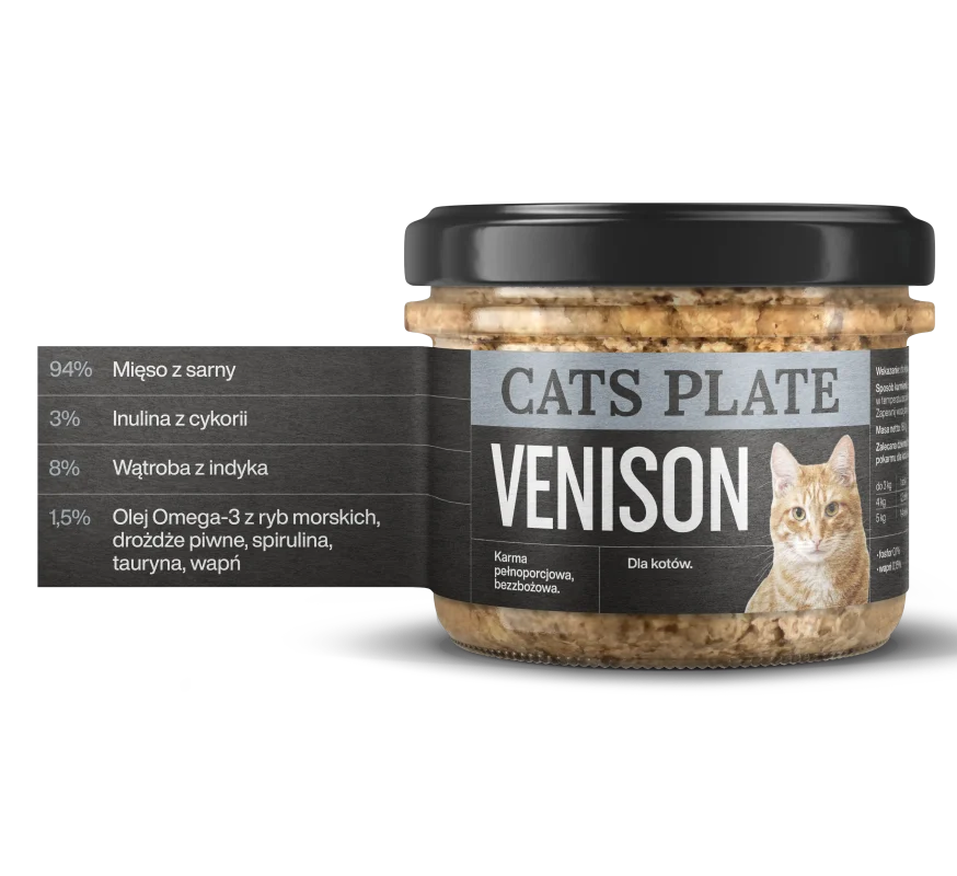 Cats Plate Venison 180g - zdjęcie 1