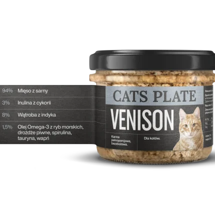 Cats Plate Venison 180g - zdjęcie 1