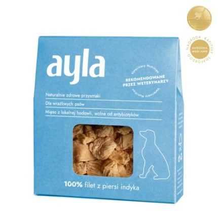 AYLA Filet z piersi indyka – przysmak dla psa 28g