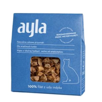 AYLA Filet z uda indyka – przysmak dla kota 28g