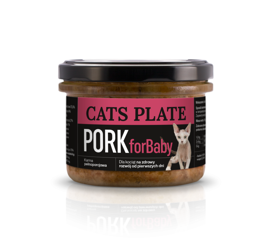Cats Plate for Baby Pork 180g