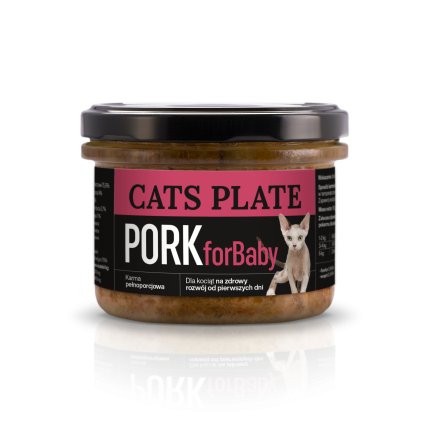 Cats Plate for Baby Pork 180g