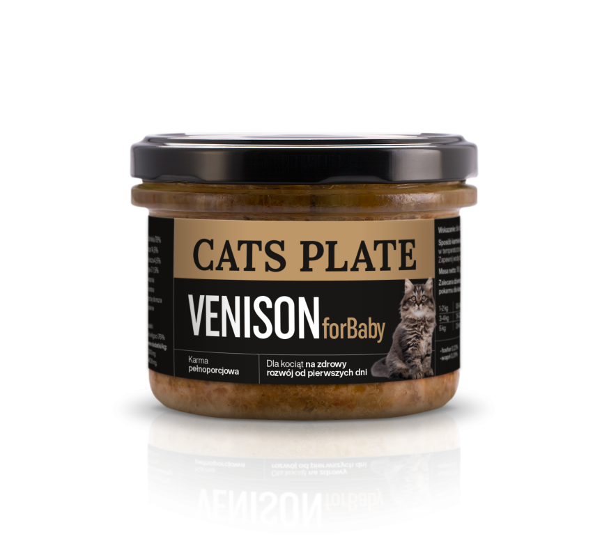 Cats Plate for Baby Venison 180g