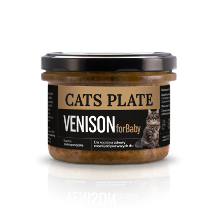 Cats Plate for Baby Venison 180g