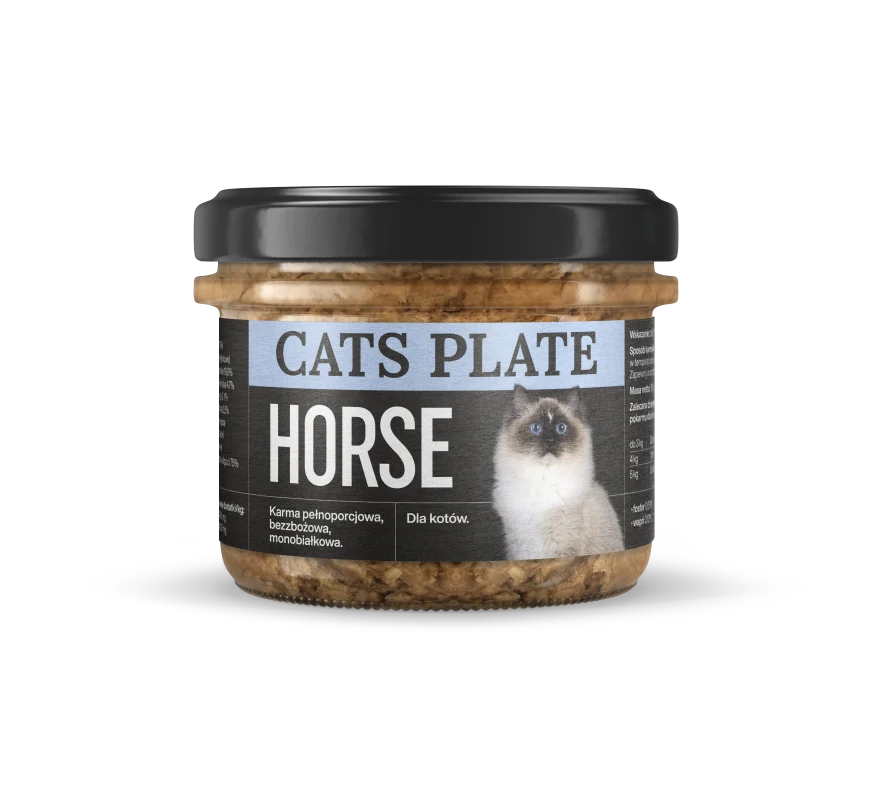 Cats Plate Horse 180g