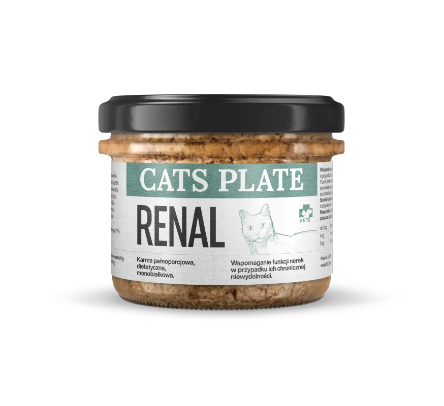Cats Plate Vet Renal z wołowiną 180g