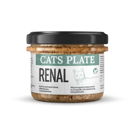 Cats Plate Vet Renal z wołowiną 180g