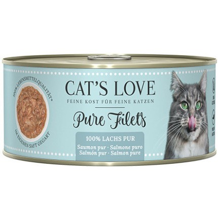 CAT'S LOVE Filet Pur Lachs – filety z łososia 100g