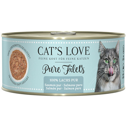 CAT'S LOVE Filet Pur Lachs – filety z łososia 100g