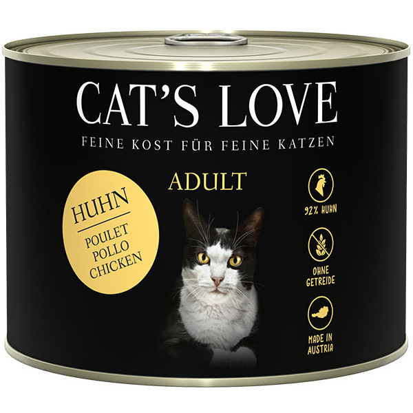 CAT'S LOVE Huhn – kurczak z olejem lnianym i pokrzywą