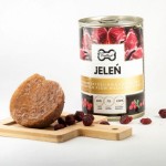 Psiastki Premium Jeleń z żurawiną 400g