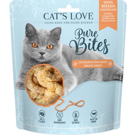 CAT'S LOVE Pure Bites krewetki królewskie 25g