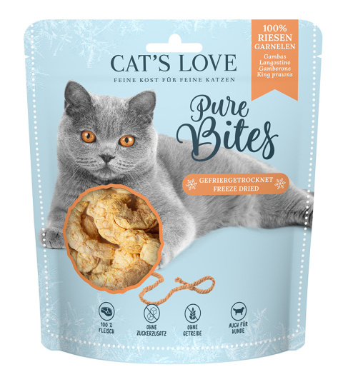CAT'S LOVE Pure Bites krewetki królewskie 25g