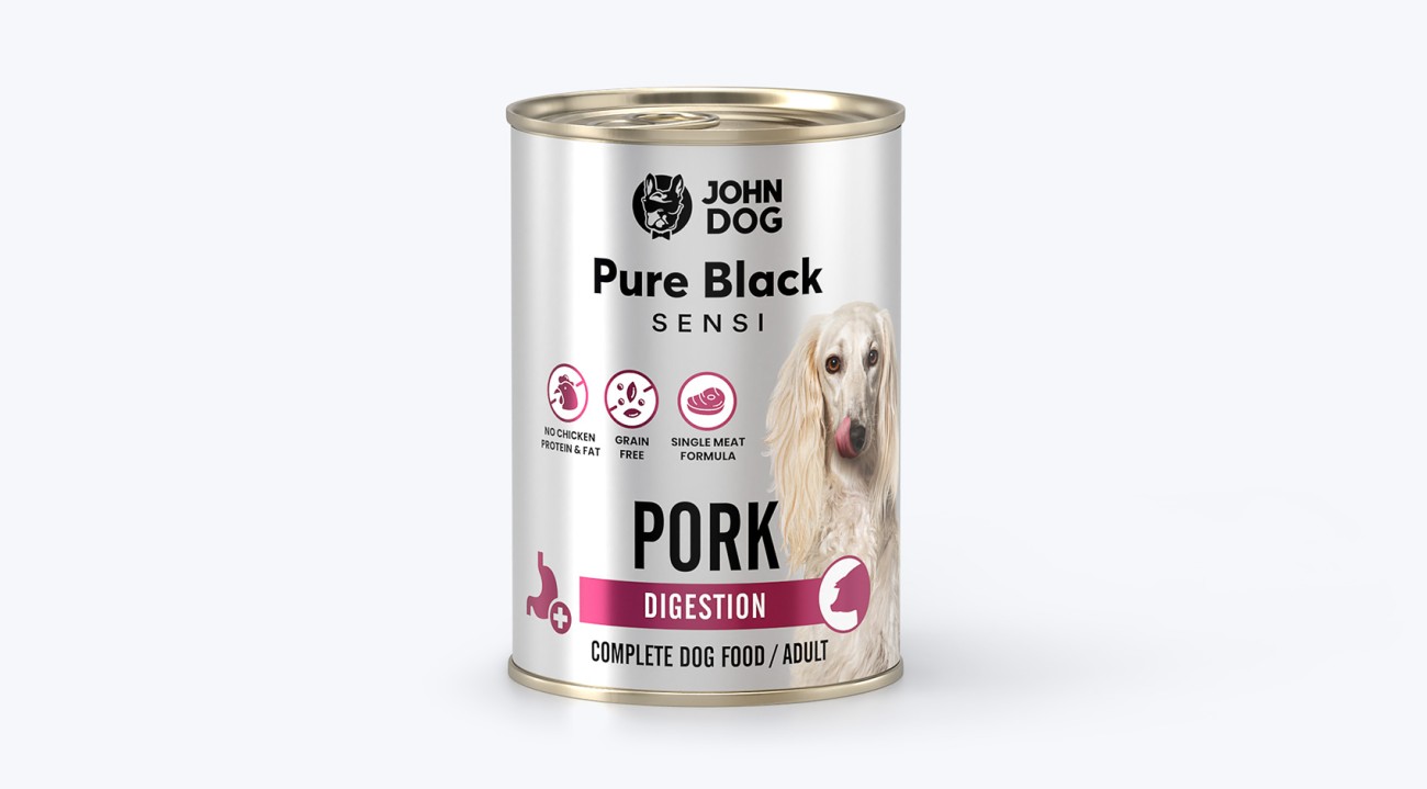 John Dog Pure Black Sensi Digestion – Wieprzowina 400g