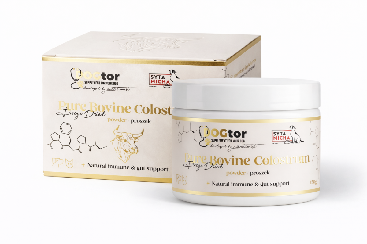 Syta Micha DOGTOR Colostrum 150g – Siara bydlęca 20% IgG