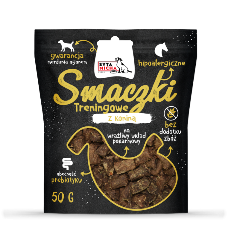 Smaczki z koniną 50g — Delikatny układ pokarmowy