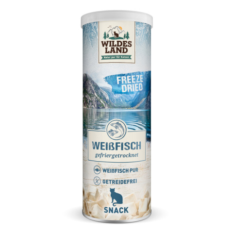 Wildes Land CAT Weissfisch – Liofilizowane Przysmaki z Białych Ryb dla Kotów 16g
