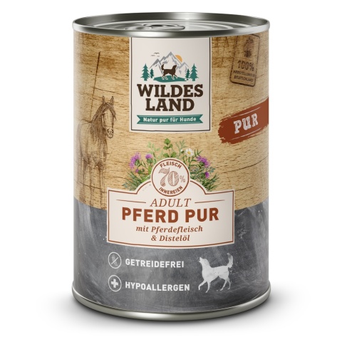 Wildes Land DOG Pferd Pur – Konina Karma Monobiałkowa 400g/800g
