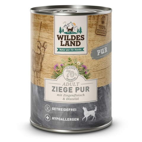 Wildes Land DOG Ziege Pur – Kozina Karma Monobiałkowa 400g/800g