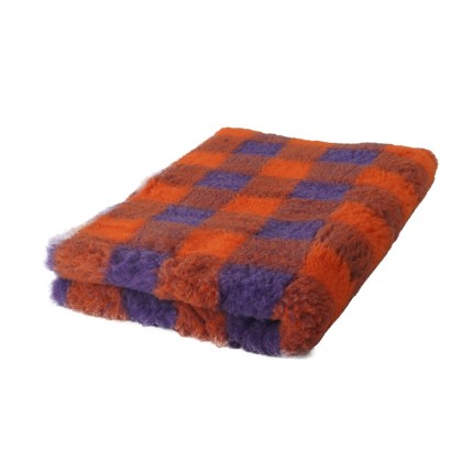 BUBA Legowisko DRY BED 28mm krata pomarańcz-fiolet