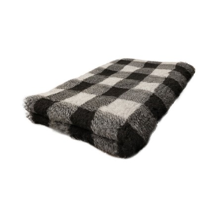 BUBA Legowisko DRY BED 28mm krata szaro-czarna