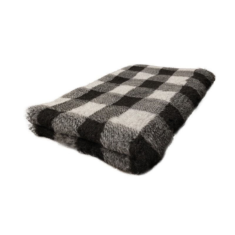 BUBA Legowisko DRY BED 28mm krata szaro-czarna