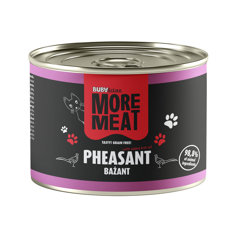 BUBAlicious More Meat Mono Bażant 185g