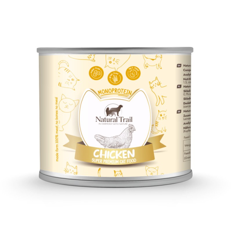 Natural Trail Special Diet Monoprotein Hypoallergenic Chicken 185g