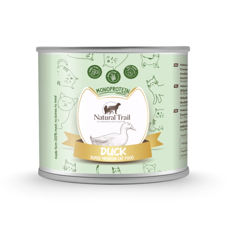 Natural Trail Special Diet Monoprotein Hypoallergenic Duck 185g