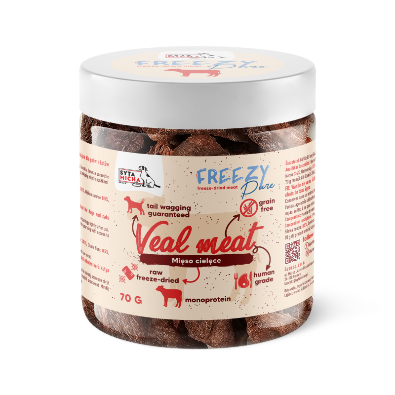 FREEZY Pure Liofilizowane mięso cielęce 70g