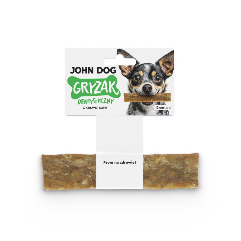 John Dog Gryzak Dentystyczny z Krewetkami i Algami 12cm