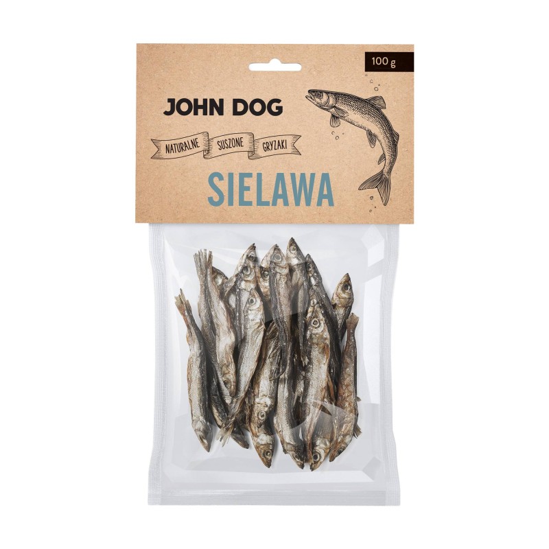 John Dog Suszone Rybki Sielawa 100g
