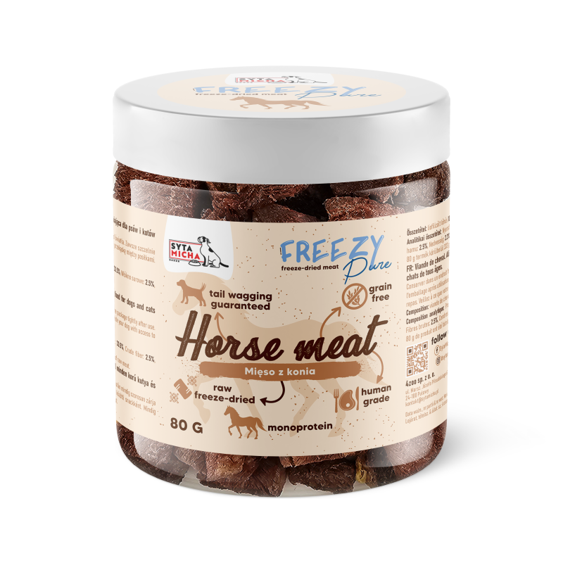 FREEZY Pure Liofilizowane mięso z konia 80g