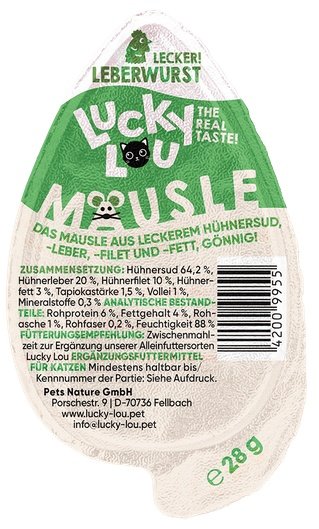 Lucky Lou Mäusle Kiełbasa z Wątróbki 28g