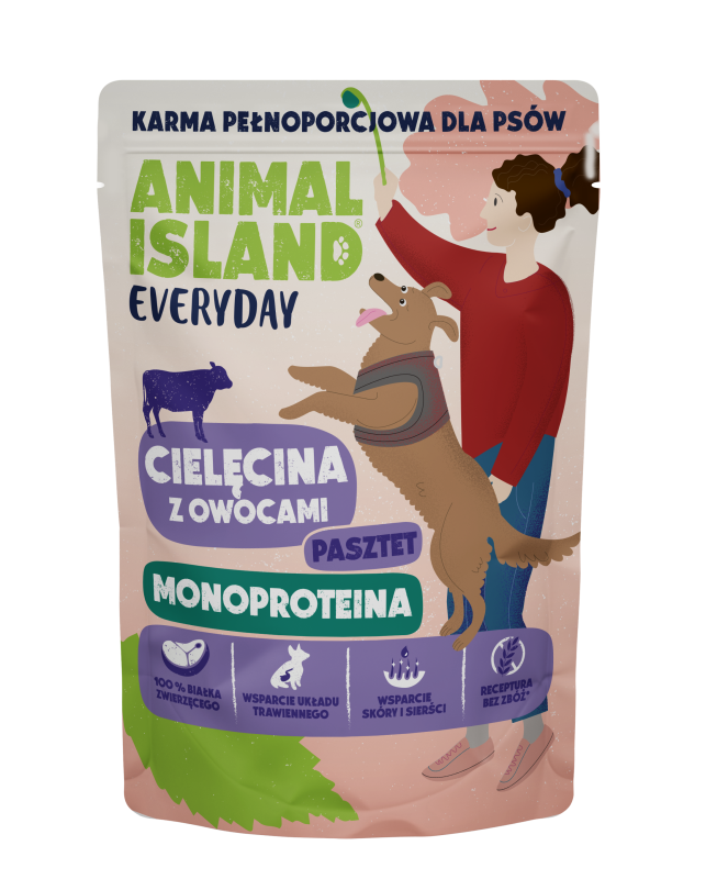 Animal Island Everyday Mono Pies Cielęcina z owocami 300g