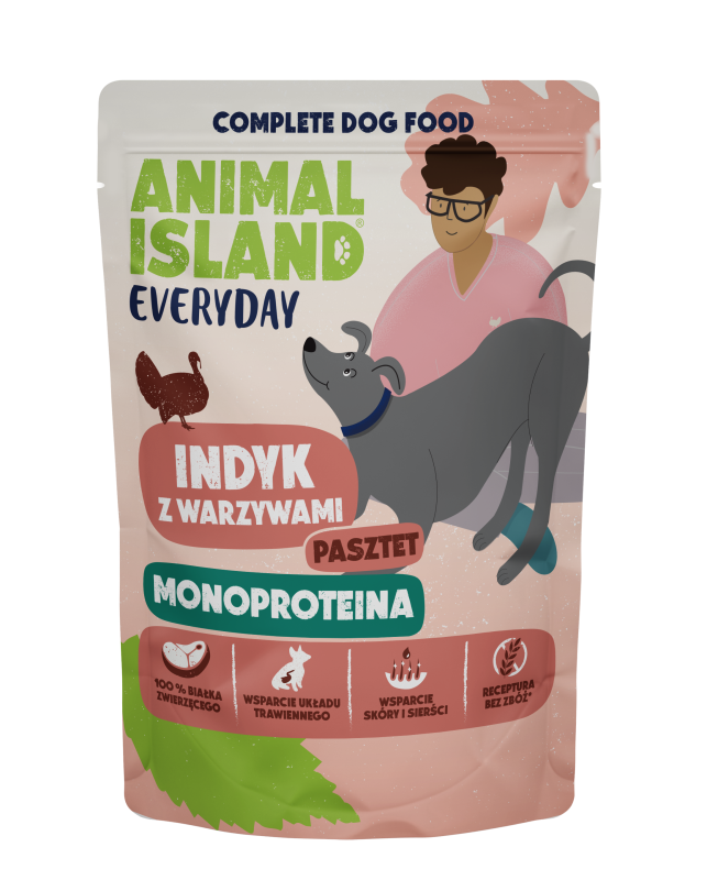Animal Island Everyday Mono Pies Indyk z warzywami 300g